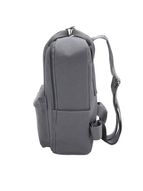 Rucksack mit aufgesetztem Reißverschlussfach Grau | One Size